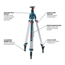 Bosch, BT300 HD, Tripod, Aluminum, 5/8 - 11 Thread, 110 in. Max Height, 20 in. Adjustment Range
