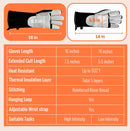 Father’s Day Deal:JKSafety Heat Resistant Welding Gloves Fireproof(FG55)