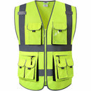JKSafety 10 Pockets Hi-Vis Reflective Safety Vest (JK088)