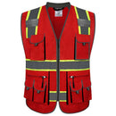 JKSafety 10 Pockets Two-Tone Hi-Vis Reflective Safety Vest (JK089)
