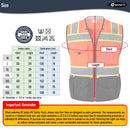 JKSafety Heavy Duty Reflective Surveyor Safety Vest Cushioned Collar (JK188)
