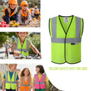 JKSafety Kids Hi Vis Safety Vest with 3M Reflective Tape ANSI Certified (BK300)