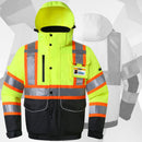 JKSafety 10 Pockets Waterproof Hi-Vis Reflective Winter Bomber Jacket (JK118)