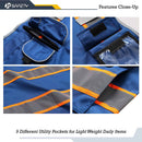 JKSafety 9 Pockets Two-Tone Hi-Vis Reflective Safety Vest (JK901)