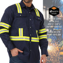 JKSafety 7oz FR Long Sleeve Shirt ARC 2 Fire Resistant Welding Shirts (JKFR100)