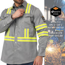 JKSafety 7oz FR Long Sleeve Shirt ARC 2 Fire Resistant Welding Shirts (JKFR100)