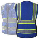 JKSafety 9 Pockets Women Mesh Two-Tone Hi-Vis Reflective Safety Vest (JK168)