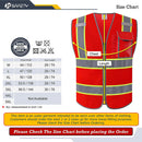 JKSafety 3 Pockets Mesh Two-Tone Hi-Vis Reflective Safety Vest (JK099)