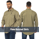 JKSafety 7oz FR Long Sleeve Shirt ARC 2 Fire Resistant Welding Shirts (JKFR100)