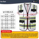 JKSafety 8 Pockets Two-Tone Mesh Hi-Vis Reflective Safety Vests (JK220)