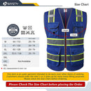 JKSafety 9 Pockets Mesh Two-Tone Hi-Vis Reflective Safety Vest, FAA Drone Pilot (JK100-FAA)