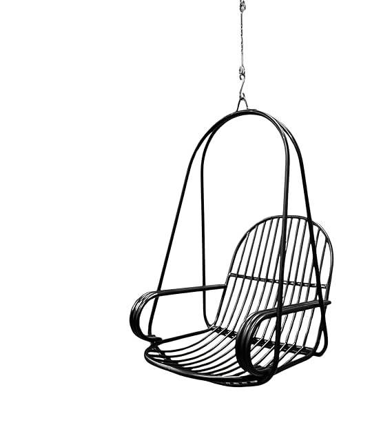 Swing Chair For Adult, Black Powder Coated Stainless Steel