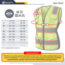 JKSafety 9 Pockets Women Mesh Two-Tone Hi-Vis Reflective Safety Vest (JK168)