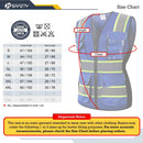 JKSafety 9 Pockets Women Mesh Two-Tone Hi-Vis Reflective Safety Vest (JK168)