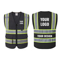 Custom Hi-Vis Safety Vest with Logo Printing – No Minimum Order | BX320