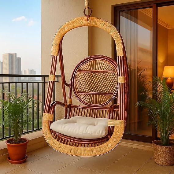 Hanging Chair  Heavy Weight Hand Made Cane Swing