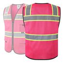 JKSafety Hi-Vis Reflective Safety Vest High Visibility Work Vest with Pockets (BX331)