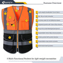 JKSafety 9 Pockets Hi-Vis Reflective Safety Vest (JK150)