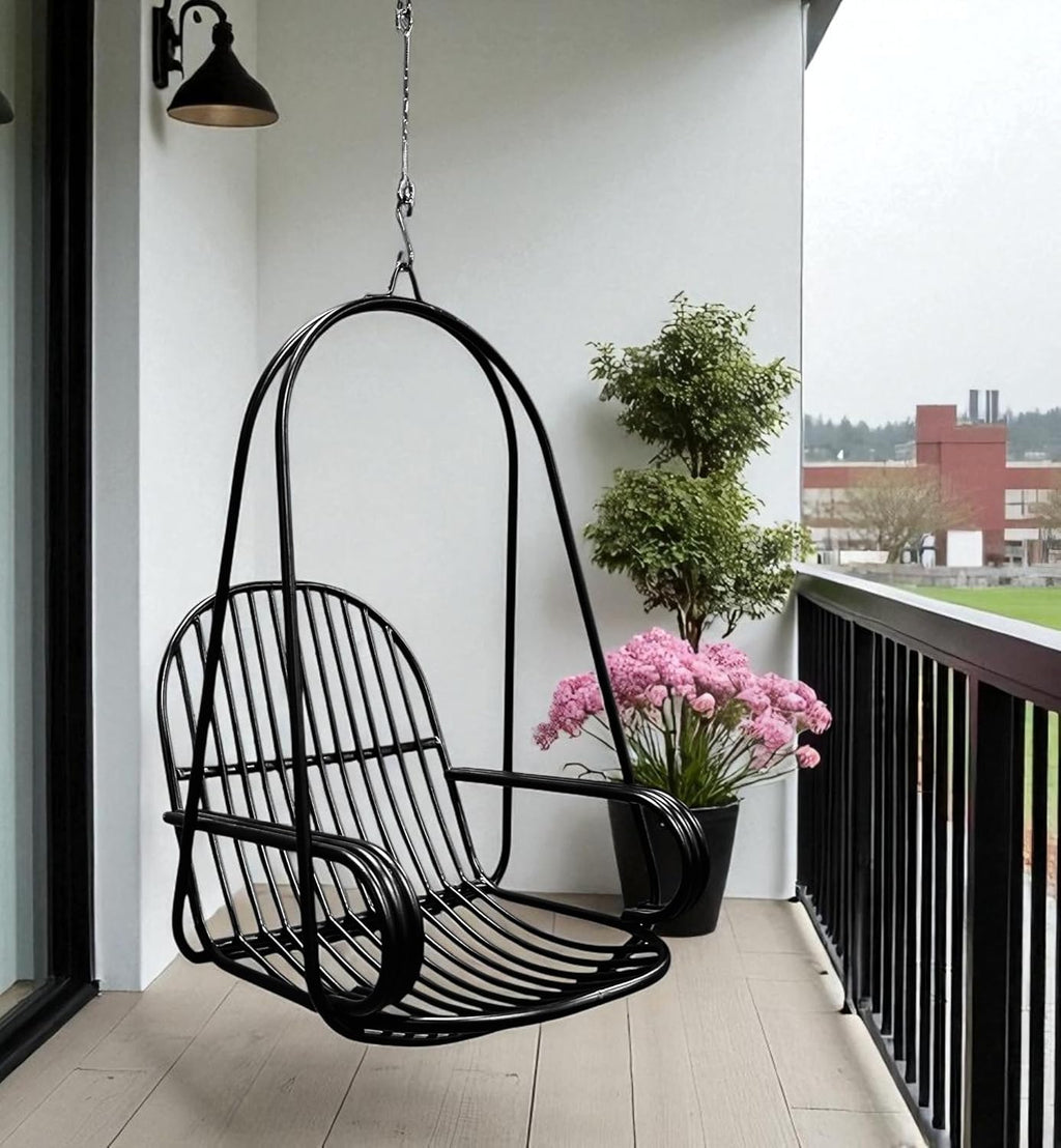 Swing Chair For Adult, Black Powder Coated Stainless Steel
