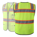 JKSafety Hi-Vis Reflective Safety Vest High Visibility Work Vest with Pockets (BX331)