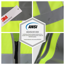 JKSafety Kids Hi Vis Safety Vest with 3M Reflective Tape ANSI Certified (BK300)