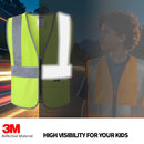 JKSafety Kids Hi Vis Safety Vest with 3M Reflective Tape ANSI Certified (BK300)
