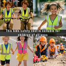 JKSafety Kids Hi Vis Safety Vest with 3M Reflective Tape ANSI Certified (BK300)
