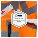 JKSafety Kids Hi Vis Safety Vest with 3M Reflective Tape ANSI Certified (BK300)