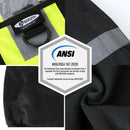 JKSafety Hi Vis Reflective Safety Hoodie Zipper Sweatshirt ANSI Certified (SS260)