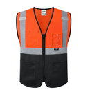 JKSafety Hi-Vis High Visibility Reflective Safety Vest with Pockets (BX310)