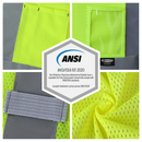 JKSafety Hi-Vis High Visibility Reflective Safety Vest with Pockets (BX310)