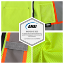 JKSafety Hi-Vis High Visibility Reflective Safety Vest with Pockets (BX310)