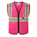 JKSafety Hi-Vis High Visibility Reflective Safety Vest with Pockets (BX310)