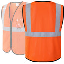 JKSafety Hi-Vis High Visibility Reflective Safety Vest with Pockets (BX310)