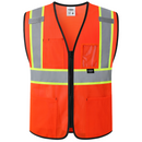JKSafety Hi-Vis High Visibility Reflective Safety Vest with Pockets (BX310)