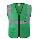 JKSafety Hi-Vis High Visibility Reflective Safety Vest with Pockets (BX310)