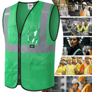 JKSafety Hi-Vis High Visibility Reflective Safety Vest with Pockets (BX310)