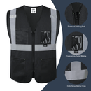 JKSafety Hi-Vis High Visibility Reflective Safety Vest with Pockets (BX310)
