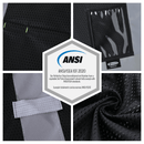JKSafety Hi-Vis High Visibility Reflective Safety Vest with Pockets (BX310)
