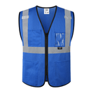 JKSafety Hi-Vis High Visibility Reflective Safety Vest with Pockets (BX310)