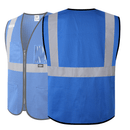 JKSafety Hi-Vis High Visibility Reflective Safety Vest with Pockets (BX310)