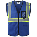 JKSafety Hi-Vis High Visibility Reflective Safety Vest with Pockets (BX310)