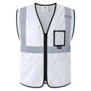 JKSafety Hi-Vis High Visibility Reflective Safety Vest with Pockets (BX310)