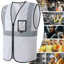 JKSafety Hi-Vis High Visibility Reflective Safety Vest with Pockets (BX310)