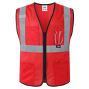 JKSafety Hi-Vis High Visibility Reflective Safety Vest with Pockets (BX310)
