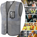 JKSafety Hi-Vis High Visibility Reflective Safety Vest with Pockets (BX310)