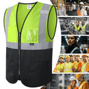JKSafety Hi-Vis High Visibility Reflective Safety Vest with Pockets (BX310)