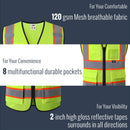 Custom Hi-Vis Safety Vest with Logo Printing – No Minimum Order | BX320