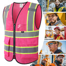 Custom Hi-Vis Safety Vest with Logo Printing – No Minimum Order | BX320