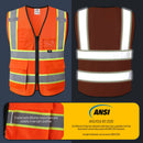 Custom Hi-Vis Safety Vest with Logo Printing – No Minimum Order | BX320